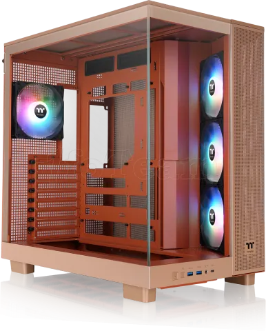 Photo de Boitier Moyen Tour ATX Thermaltake View 380 XL TG RGB avec panneaux vitrés (Rouge)