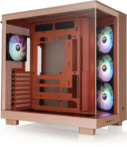 Photo de Boitier Moyen Tour ATX Thermaltake View 380 XL TG RGB avec panneaux vitrés (Rouge)