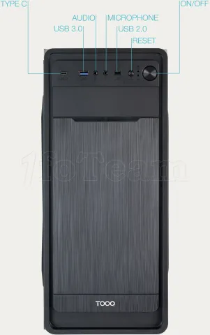 Photo de Boitier Moyen Tour ATX TooQ Prisma Ultra avec alimentation 500W (Noir)