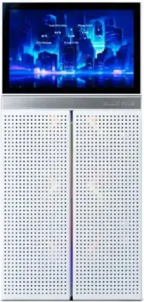 Photo de Boitier Moyen Tour ATX Valkyrie VK02 LCD avec panneau vitré (Blanc)