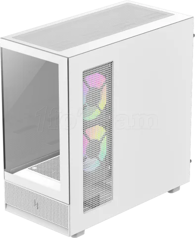 Photo de Boitier Moyen Tour ATX Xeron Nex C51 RGB avec panneaux vitrés (Blanc)