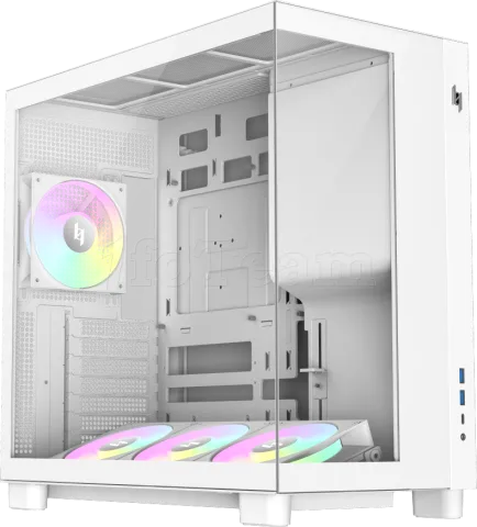 Photo de Boitier Moyen Tour ATX Xeron Nex C53 RGB avec panneaux vitrés (Blanc)