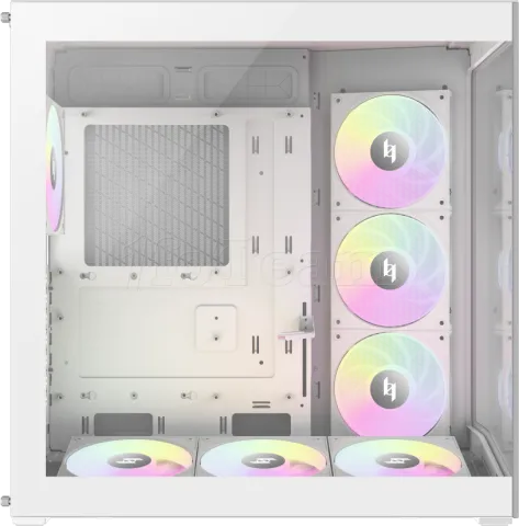 Photo de Boitier Moyen Tour ATX Xeron Nex C56 RGB avec panneaux vitrés (Blanc)