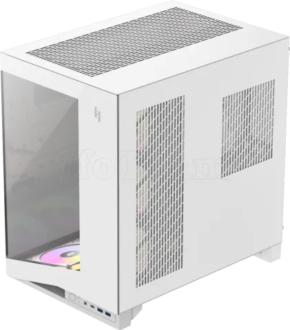 Photo de Boitier Moyen Tour ATX Xeron Nex C56 RGB avec panneaux vitrés (Blanc)