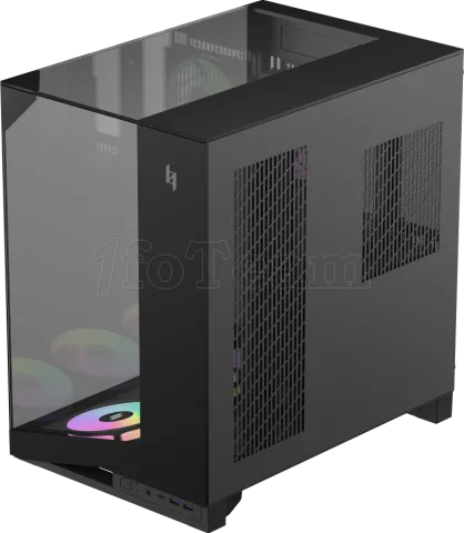 Photo de Boitier Moyen Tour ATX Xeron Nex C56 VC RGB avec panneaux vitrés (Noir)