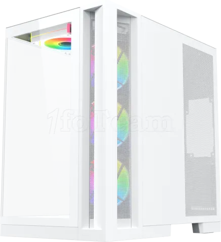 Photo de Boitier Moyen Tour ATX Xigmatek Aqua 7 RGB avec panneaux vitrés (Blanc)