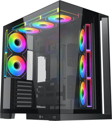 Photo de Boitier Moyen Tour ATX Xigmatek Aqua 7 RGB avec panneaux vitrés (Noir)