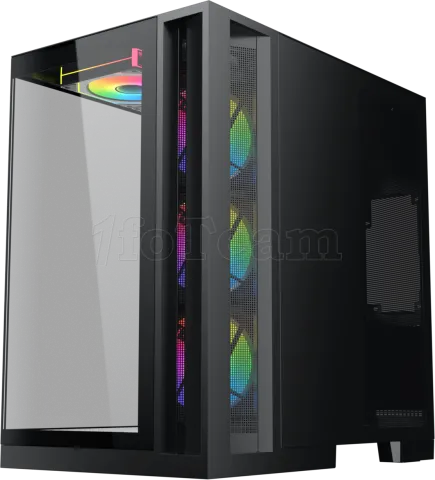 Photo de Boitier Moyen Tour ATX Xigmatek Aqua 7 RGB avec panneaux vitrés (Noir)