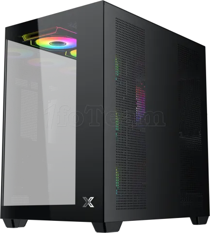 Photo de Boitier Moyen Tour ATX Xigmatek Aqua V Air H23A RGB avec panneaux vitrés (Noir)
