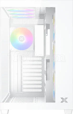 Photo de Boitier Moyen Tour ATX Xigmatek Aqua V Air RGB avec panneaux vitrés (Blanc)
