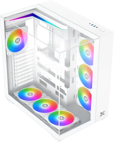 Photo de Boitier Moyen Tour ATX Xigmatek Aqua V RGB avec panneaux vitrés (Blanc)