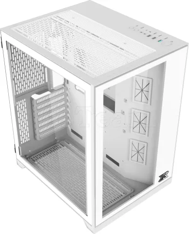 Photo de Boitier Moyen Tour ATX Xigmatek Aquarius S RGB avec panneaux vitrés (Blanc)