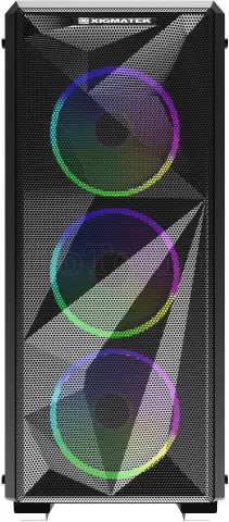 Photo de Boitier Moyen Tour ATX Xigmatek Beast RGB avec panneaux vitrés (Noir)