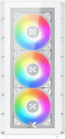 Photo de Boitier Moyen Tour ATX Xigmatek Elite 1 RGB avec panneaux vitrés (Blanc)