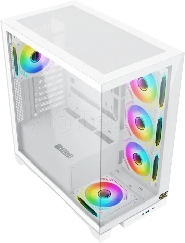 Photo de Boitier Moyen Tour ATX Xigmatek Endorphin Ultra RGB avec panneaux vitrés (Blanc)