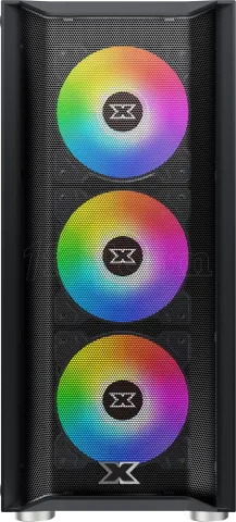 Photo de Boitier Moyen Tour ATX Xigmatek Grip RGB avec panneau vitré (Noir)