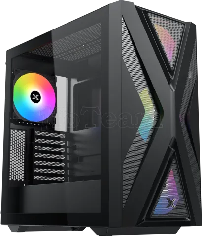 Photo de Boitier Moyen Tour ATX Xigmatek Hyperion RGB avec panneau vitré