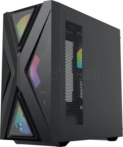 Photo de Boitier Moyen Tour ATX Xigmatek Hyperion RGB avec panneau vitré