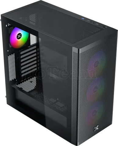 Photo de Boitier Moyen Tour ATX Xigmatek Osiris RGB avec panneau vitré (Noir)