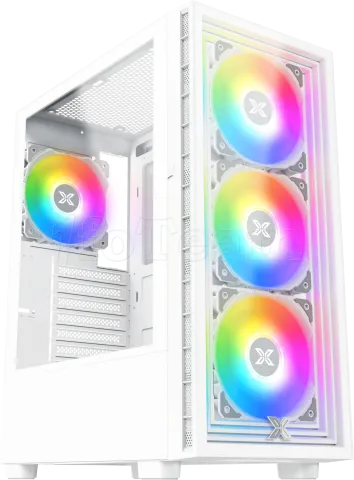 Photo de Boitier Moyen Tour ATX Xigmatek Phantom RGB avec panneaux vitrés (Blanc)