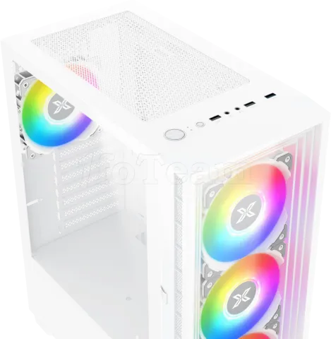 Photo de Boitier Moyen Tour ATX Xigmatek Phantom RGB avec panneaux vitrés (Blanc)