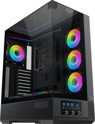 Photo de Boitier Moyen Tour ATX Xigmatek Vision Pro RGB avec panneaux vitrés (Noir)