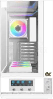 Photo de Boitier Moyen Tour ATX Xigmatek Vision RGB avec panneaux vitrés (Blanc)
