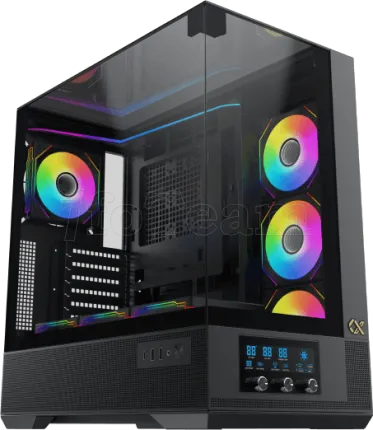 Photo de Boitier Moyen Tour ATX Xigmatek Vision RGB avec panneaux vitrés (Noir)