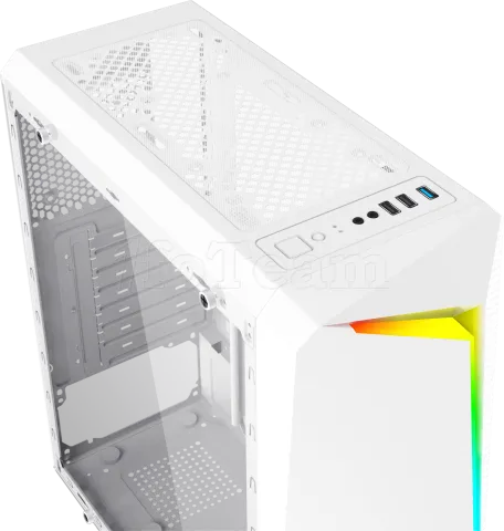 Photo de Boitier Moyen Tour ATX Xigmatek Vortex RGB avec panneau vitré (Blanc)