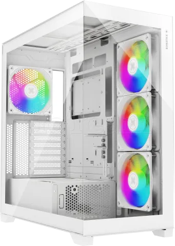 Photo de Boitier Moyen Tour ATX Xilence Gleam RGB avec panneaux vitrés (Blanc)