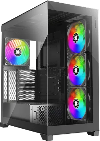 Photo de Boitier Moyen Tour ATX Xilence Gleam RGB avec panneaux vitrés (Noir)