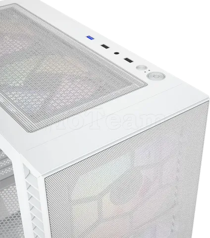 Photo de Boitier Moyen Tour ATX XYZ AIRONE 100-X MESH RGB avec panneau vitré (Blanc)