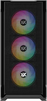 Photo de Boitier Moyen Tour ATX XYZ AirOne 300 X Mesh RGB avec panneau vitré (Noir)