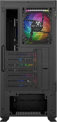Photo de Boitier Moyen Tour ATX XYZ AirOne 300 X Mesh RGB avec panneau vitré (Noir)