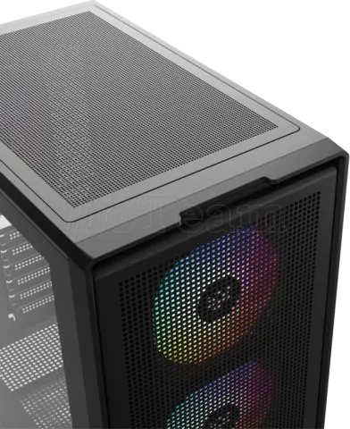 Photo de Boitier Moyen Tour ATX XYZ Airwave X RGB avec panneau vitré (Noir)