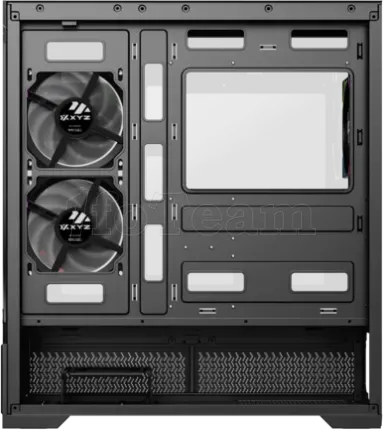 Photo de Boitier Moyen Tour ATX XYZ Aurorax 100 Pro RGB avec panneau vitré (Noir)
