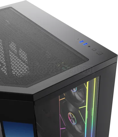 Photo de Boitier Moyen Tour ATX XYZ NEUTRON X PRO ARGB avec panneaux vitrés (Noir)