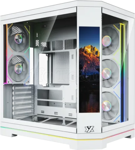 Photo de Boitier Moyen Tour ATX XYZ Neutron X Pro RGB avec panneaux vitrés (Blanc)