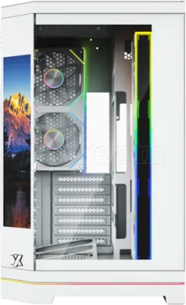 Photo de Boitier Moyen Tour ATX XYZ Neutron X Pro RGB avec panneaux vitrés (Blanc)