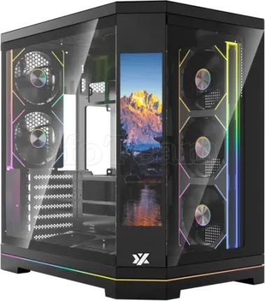 Photo de Boitier Moyen Tour ATX XYZ Neutron X Pro RGB avec panneaux vitrés (Noir)