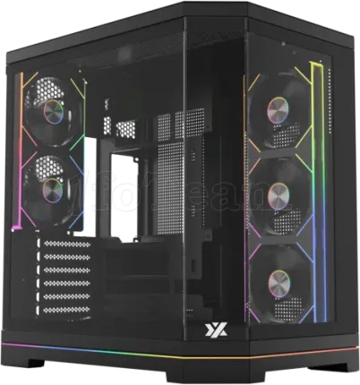Photo de Boitier Moyen Tour ATX XYZ Neutron X RGB avec panneaux vitrés (Noir)