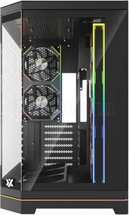 Photo de Boitier Moyen Tour ATX XYZ Neutron X RGB avec panneaux vitrés (Noir)