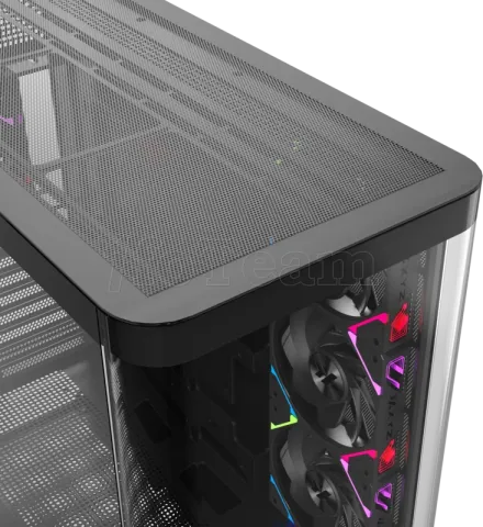 Photo de Boitier Moyen Tour ATX XYZ Quantum Pro RGB avec panneaux vitrés (Noir)