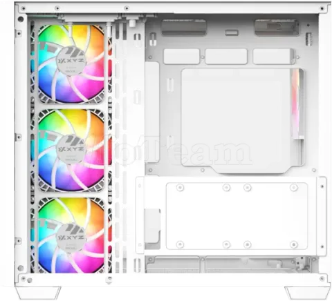 Photo de Boitier Moyen Tour ATX XYZ Qubex RGB avec panneaux vitrés (Blanc)