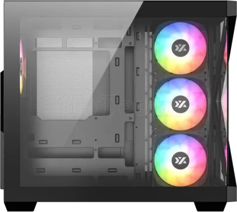 Photo de Boitier Moyen Tour ATX XYZ Qubex RGB avec panneaux vitrés (Noir)