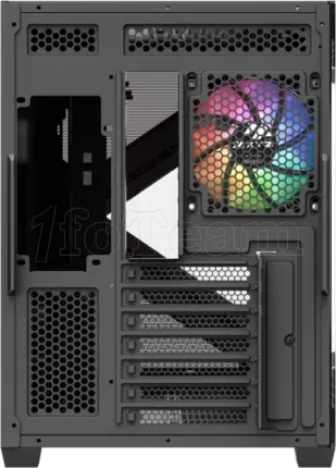 Photo de Boitier Moyen Tour ATX XYZ Qubex RGB avec panneaux vitrés (Noir)