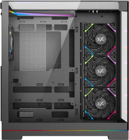Photo de Boitier Moyen Tour ATX XYZ Tesseract RGB avec panneaux vitrés (Noir)