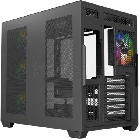 Photo de Boitier Moyen Tour ATX XYZ Tesseract X RGB avec panneaux vitrés (Noir)