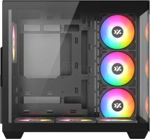 Photo de Boitier Moyen Tour ATX XYZ Tesseract X RGB avec panneaux vitrés (Noir)