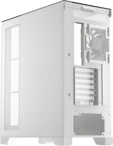 Photo de Boitier Moyen Tour ATX XYZ Trifecta Hydrotemp RGB avec panneaux vitrés (Blanc) avec Watercooling